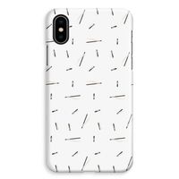 Hipster stripes: iPhone XS Max Volledig Geprint Hoesje - thumbnail