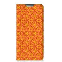 Samsung Galaxy A53 Hoesje met Magneet Batik Oranje - thumbnail