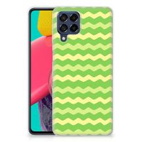 Samsung Galaxy M53 TPU bumper Waves Green