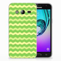 Samsung Galaxy J3 2016 TPU bumper Waves Green