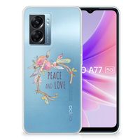 OPPO A77 | A57 5G Telefoonhoesje met Naam Boho Text