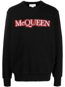 Alexander McQueen sweat à logo imprimé - Noir