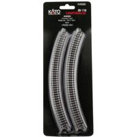 N Kato Unitrack 7078101 Gebogen rails 45 ° 282 mm 4 stuk(s) - thumbnail