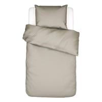 Essenza Minte Dekbedovertrek - 1-persoons (140x200/220 Cm + 1 Sloop) - Katoen Satijn - Cement