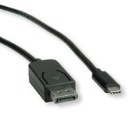 ROLINE USB type C - DisplayPort adapterkabel, v1.2, M/M, 1 m - thumbnail