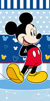 Mickey Mouse strandlaken 70 x 140 cm Blauw - thumbnail