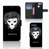 Telefoonhoesje met Naam Honor View 20 Skull Hair