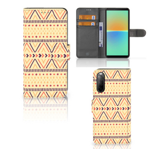 Sony Xperia 10 IV Telefoon Hoesje Aztec Yellow