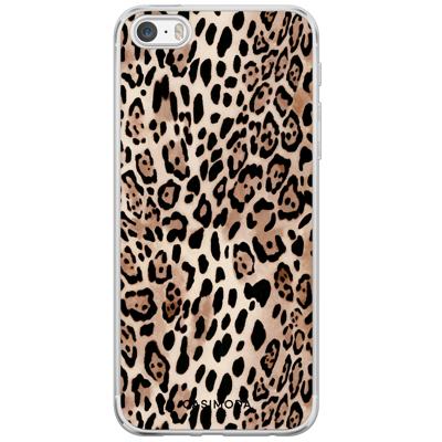 iPhone 5/5S/SE siliconen hoesje - Golden wildcat