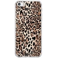 iPhone 5/5S/SE siliconen hoesje - Golden wildcat