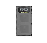 Nitecore UGP5 Dubbele lader voor GoPro Hero5/Hero6/Hero7 Accu + Indicator + USB