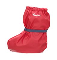 Playshoes overschoenen fleece gevoerd uni rood Maat