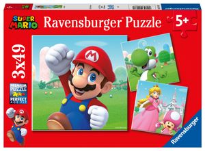 Ravensburger puzzel 3x49 stukjes super mario