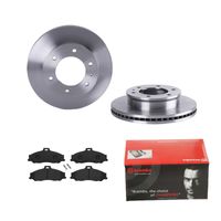 Remmenset, remschijf BREMBO, Remschijftype: Binnen geventileerd, Inbouwplaats: Vooras, u.a. für Mazda, Ford - thumbnail