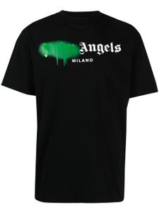 Palm Angels t-shirt à logo graffiti - Noir