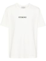 Iceberg t-shirt en coton stretch à logo imprimé - Tons neutres