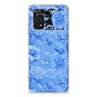 TPU Case voor Xiaomi Poco M4 Pro 4G Flowers Blue