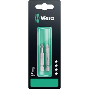 Wera 851/4 TZ SB SiS 05134382001 Kruis-bit PH 3 Gereedschapsstaal Gelegeerd, Taai F 6.3 2 stuk(s)