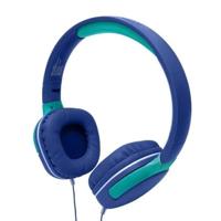 Celly, Hoofdtelefoon met kabel voor kinderen, geïntegreerde microfoon, verstelbare hoofdband, compatibel met AUX-apparaten, jack 3,5 mm, kleur lichtblauw