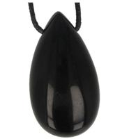 Ruben Robijn Ruben Robijn Edelsteen Druppel Hanger Obsidiaan Zwart (1st)