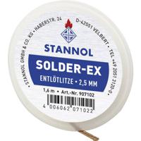 Stannol Solder Ex Desoldeerdraad Lengte 1.6 m Breedte 1.0 mm In vloeimiddel gedrenkt - thumbnail