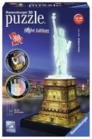 Ravensburger Ravensburger 3D puzzel gebouw Statue of Liberty Night Edition - 108 stukjes