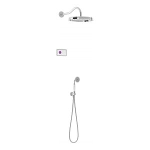 Regendouche set electronisch Tres Shower Technology Classic | Inbouw | Thermostaatkraan | 2-weg | Vintage | Chroom