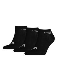 Head 3-pack Unisex Sneaker Sock Black-35-38