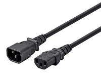 Monoprice 6ft 14AWG Power Extension Cord w/3 Dirigent PC/Mon, 15A (IEC-320-C14 naar IEC-320-C13)