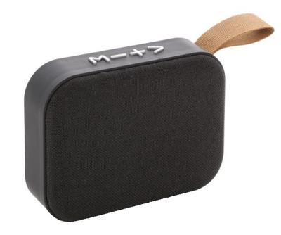 XD Collection speaker Fabric bluetooth ABS 11,5 cm zwart 2 delig XD Collection speaker Fabric bluetooth ABS 11,5 cm zwart 2 delig