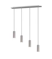 Trio Hanglamp Marley 4-lichts nikkel mat 312400407 - thumbnail