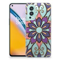 OnePlus Nord 2 5G TPU Case Purple Flower - thumbnail