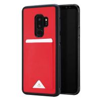 Samsung Galaxy S9 Plus TPU Hoesje Rood met Pashouder