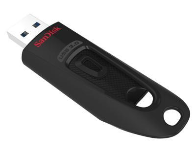 SanDisk Ultra® USB 3.0 USB-stick 128 GB Zwart SDCZ48-128G-U46 USB 3.2 Gen 1 (USB 3.0)