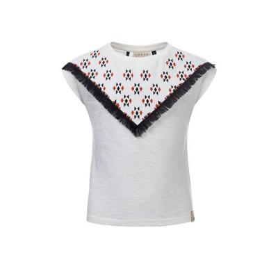 LOOXS 10sixteen T-shirt van biologisch katoen wit/zwart