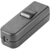 Unbekannt InterBaer 8006-004.01 snoerschakelaar zwart 1 x uit/één 6A 1 st