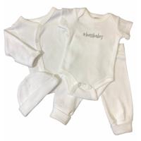 Soft Touch Babykleding Set Boss Katoen Wit 4-delig Mt 50/56