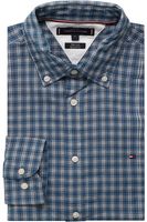 Tommy Hilfiger Regular Fit Overhemd blauw, Ruit