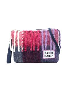 MC2 Saint Barth Kids sac porté épaule à carreaux - Bleu