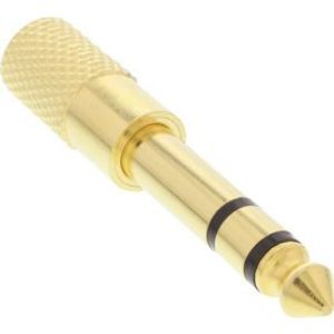 InLine 99305P tussenstuk voor kabels 3.5mm jack female 3.5mm Zwart, Goud