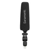 Saramonic Unidirectionele micro-shotgun-microfoon met bliksem voor Apple iPhones en iPads voor video's, vlogging, livestreaming, sociale media-updates en meer (SmartMic5 Di), zwart