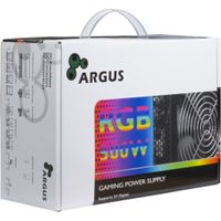 Inter-Tech Argus RGB-500W II power supply unit 20+4 pin ATX Zwart - thumbnail