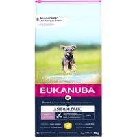 Eukanuba Puppy Small & Medium kip graanvrij hondenvoer 2 x 12 kg - thumbnail