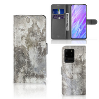 Samsung Galaxy S20 Ultra Bookcase Beton Print - thumbnail