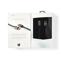 High Speed HDMI-Kabel met Ethernet | HDMI-Connector - HDMI-Connector | Gun Metal Grey Gevlochten Kabel