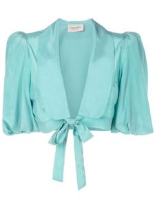 Adriana Degreas blouse Cherry Bomb en soie - Bleu