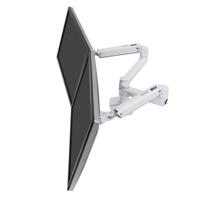 Ergotron LX Dual Arm Side by Side Desk Mount Monitor-tafelbeugel 2-voudig 38,1 cm (15) - 68,6 cm (27) Wit In hoogte verstelbaar, Draaibaar, Kantelbaar,