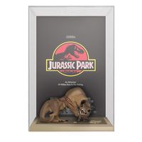 Jurassic Park POP! Movie Poster & Figure Tyrannosaurus Rex & Velociraptor 9 cm - thumbnail