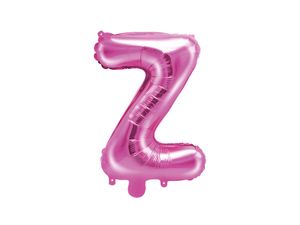 Folieballon Letter &apos;Z&apos; Donker Roze - 35cm