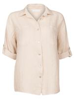 Blouse Linnen Beige - thumbnail